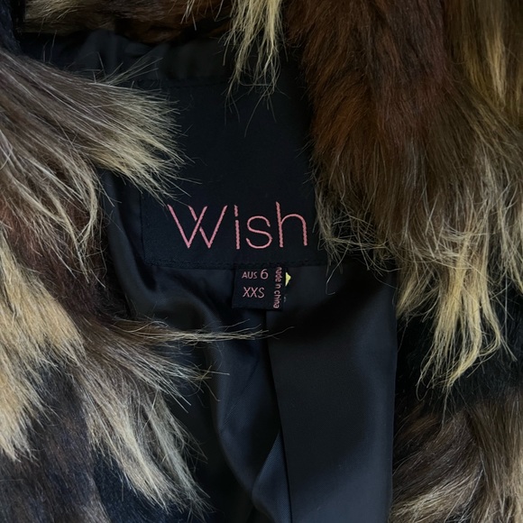 Wish the Label Faux Fur Jacket Small - Picture 4 of 5